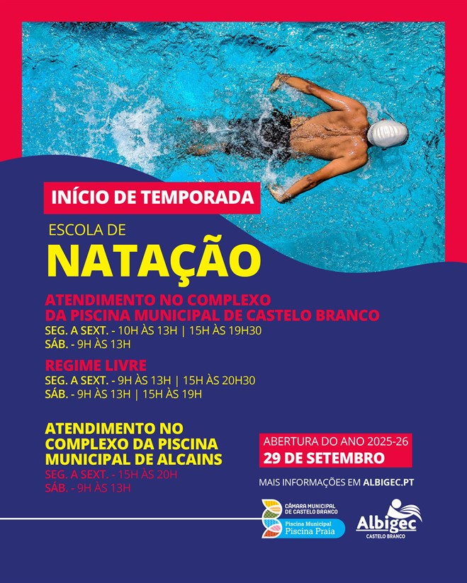 Inicio atividades Escola natação da Albigec 2025/2026